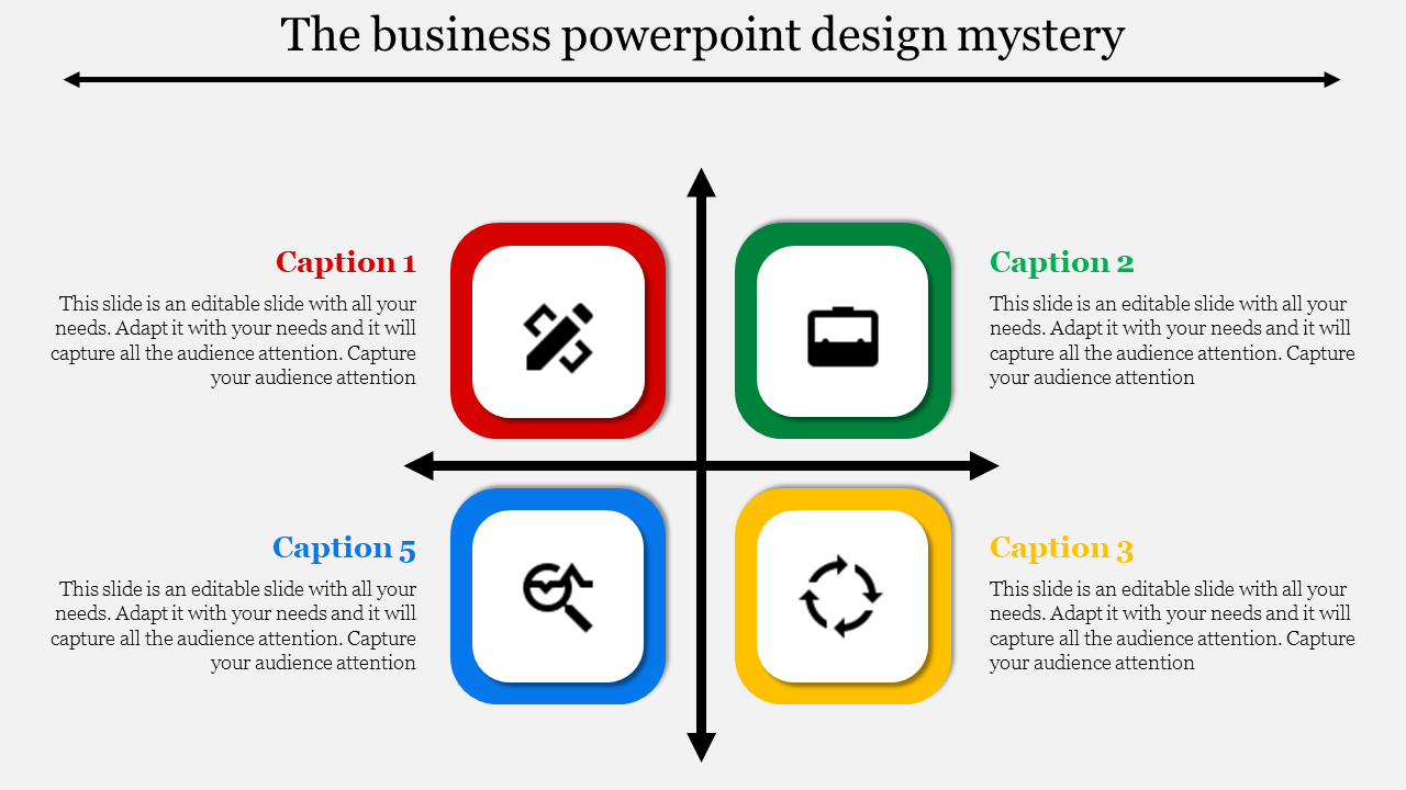 Four Node Business PowerPoint Design Presentation